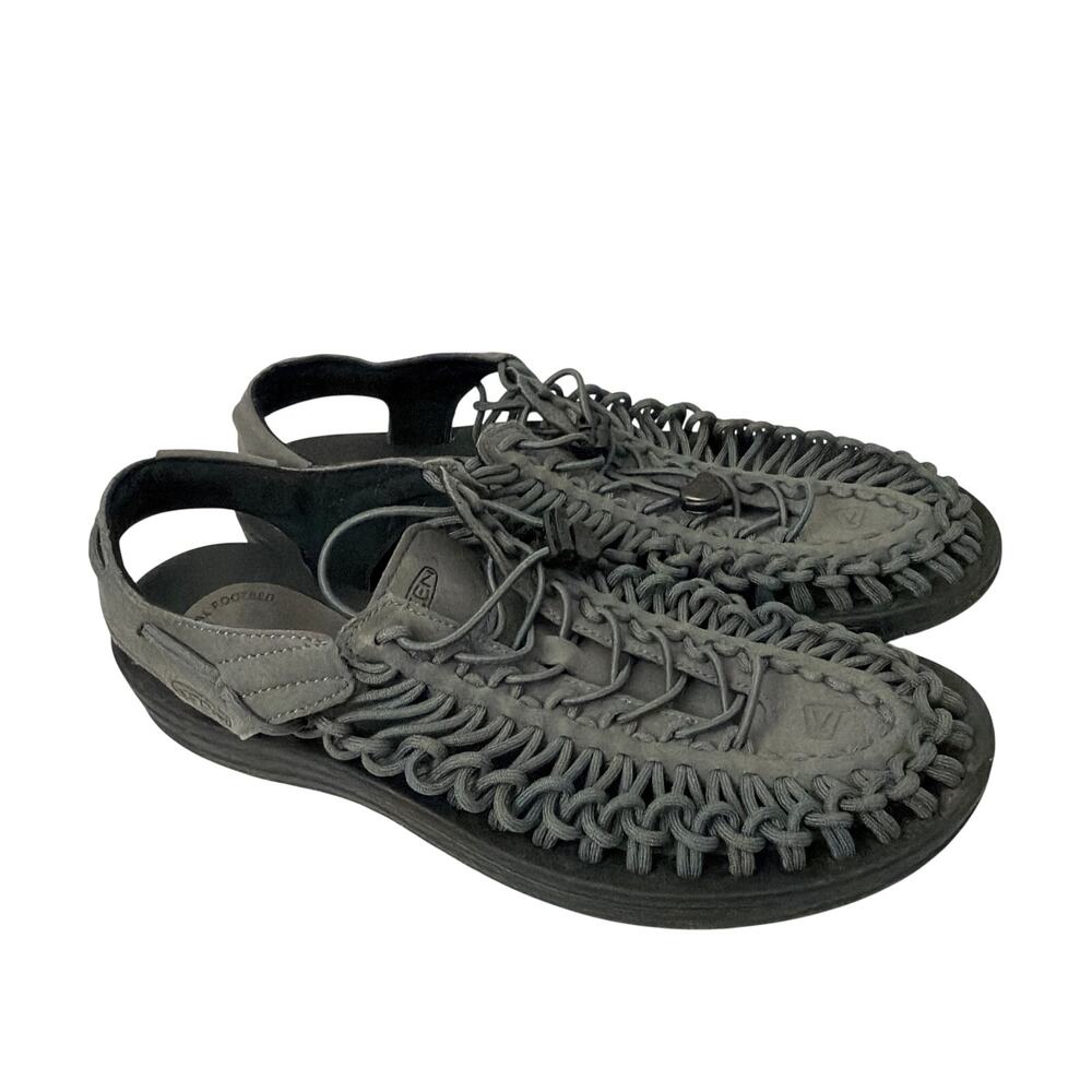 Keen Uneek Sandals Men’s Size 11 Paracord Gray Braided Stretch Beach Fisherman